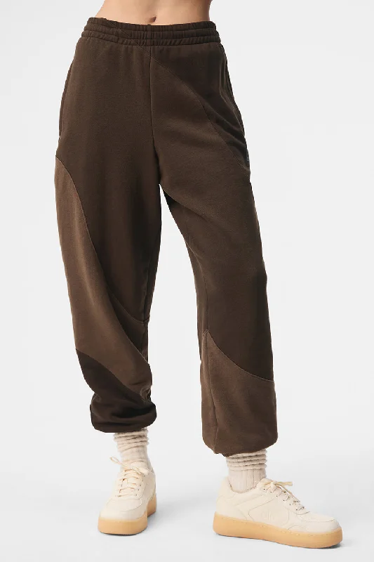 Make Waves Sweatpant - Espresso Tonal