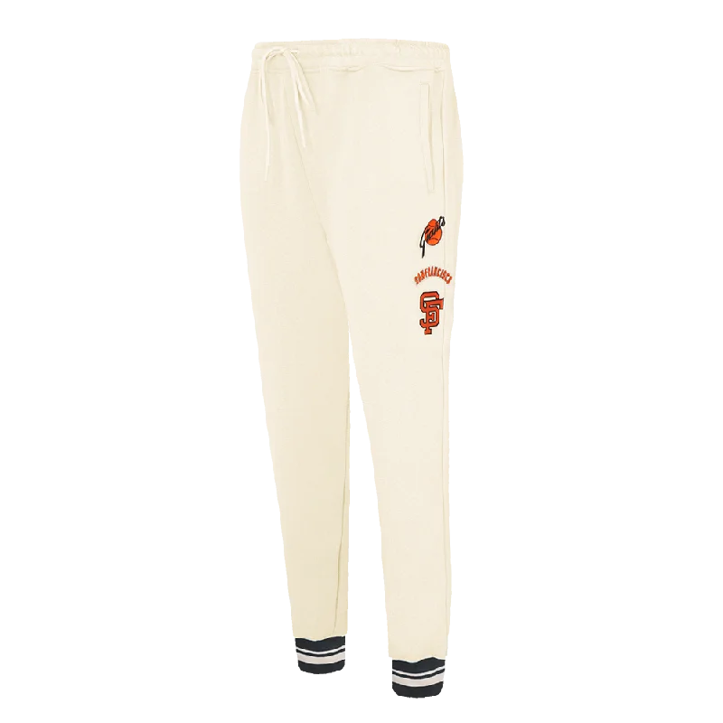 MLB SAN FRANCISCO GIANTS RETRO CLASSIC WOMEN'S SWEATPANT (EGGSHELL/ BLACK)