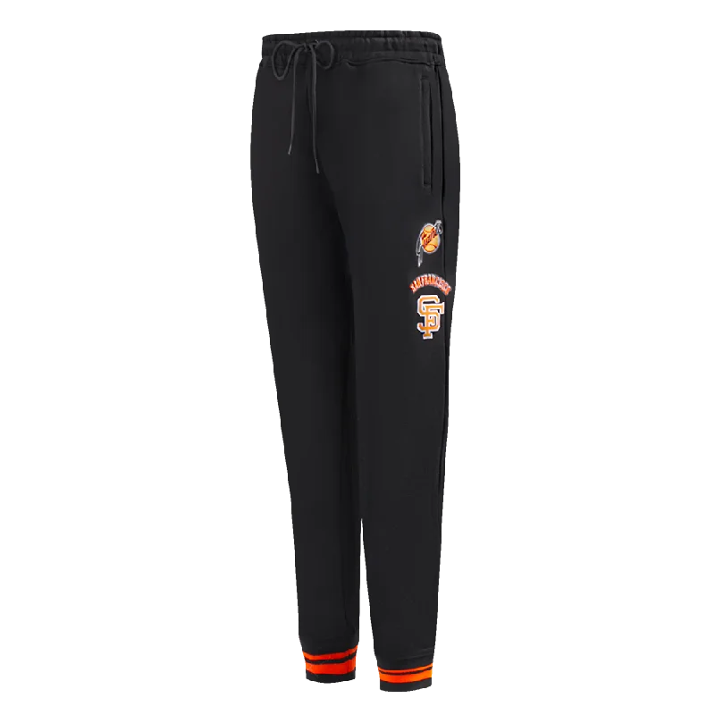 MLB SAN FRANCISCO GIANTS RETRO CLASSIC WOMEN'S SWEATPANT (BLACK/ORANGE)