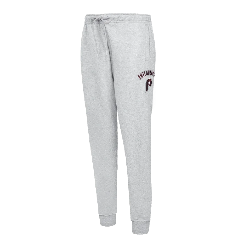 MLB PHILADELPHIA PHILLIES RETRO CLASSIC WOMEN'S FLC SWEATPANT (HEATHER GREY)