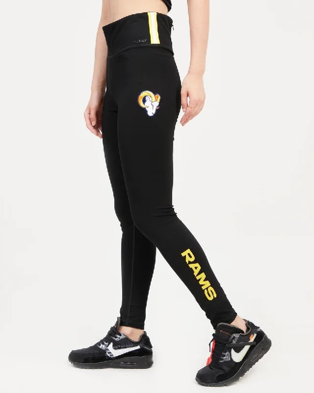 NFL LOS ANGELES RAMS CLASSIC WOMEN'S JERSEY LEGGING (BLACK)