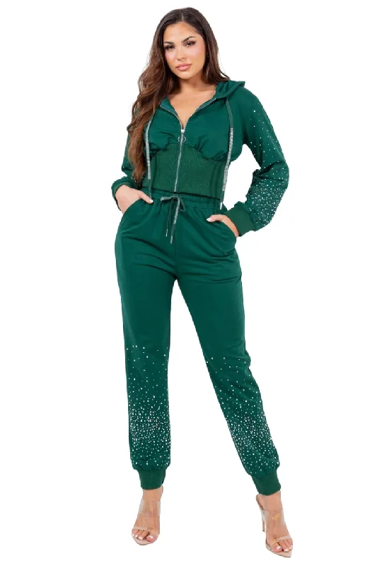 La Diosa Women's Glitter Joggers