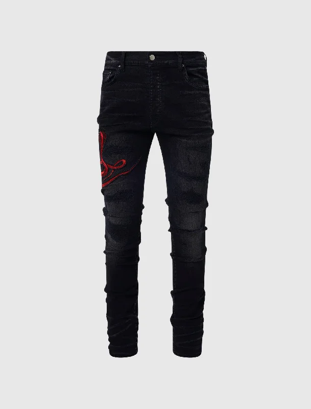 RED SNAKE THRASHER JEAN