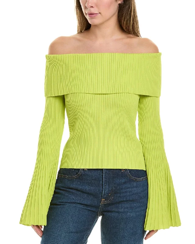 BCBGMAXAZRIA Off Shoulder Sweater