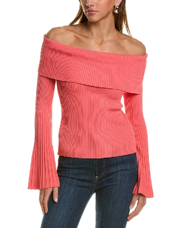 BCBGMAXAZRIA Off Shoulder Sweater