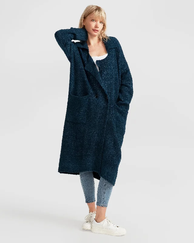 Born To Run Sustainable Sweater Coat