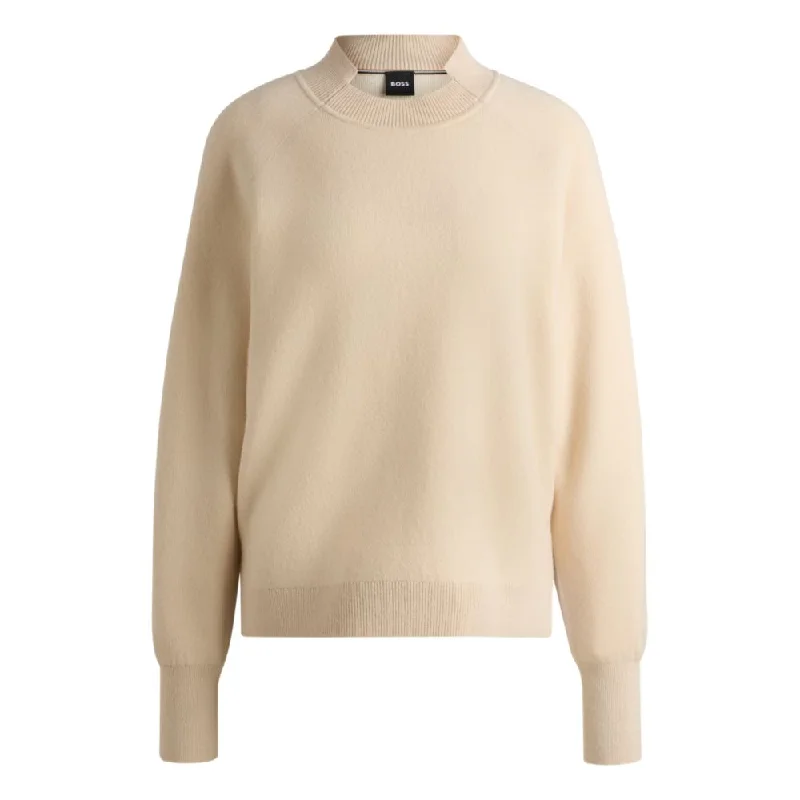 Knitted sweater in wool and cashmere