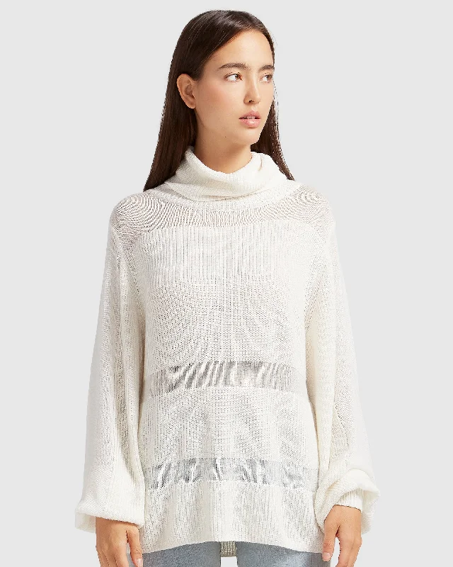 Nevermind Sheer Panelled Knit