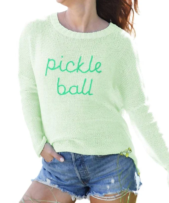 Pickleball Sweater In Mojito/seagreen