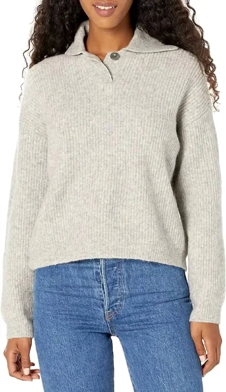 Shay Sweater In Heather Gray