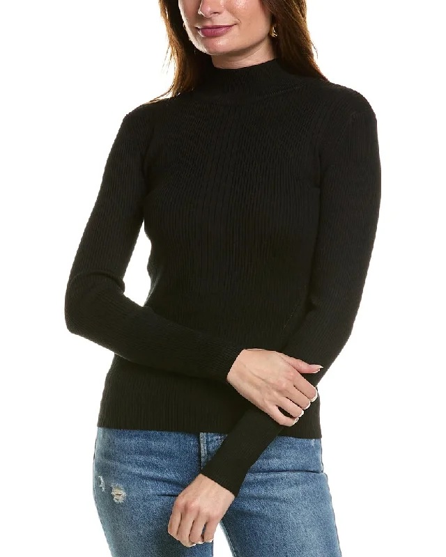 T Tahari Mock Neck Sweater