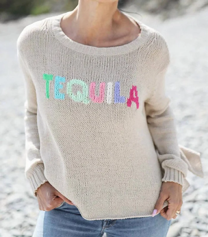 Tequila Crew Cotton In Khaki