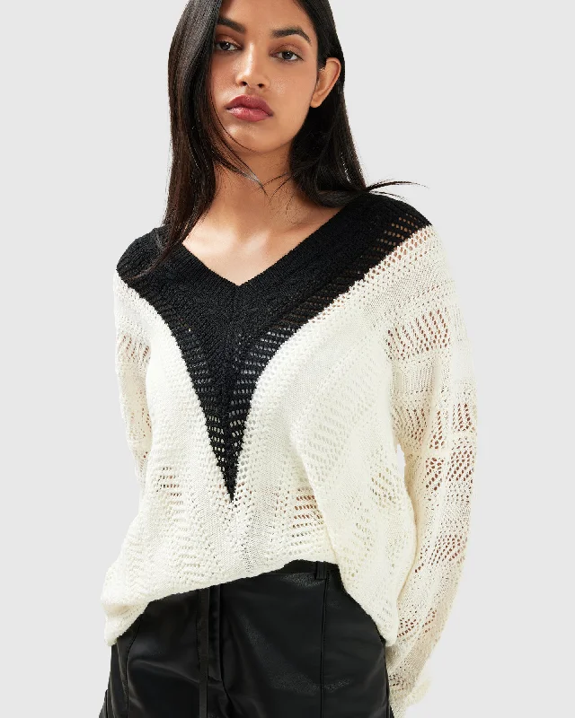 This Moment Oversized V Neck Knit