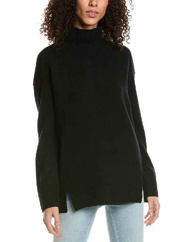 Vince Donegal Side Slit Cashmere Sweater