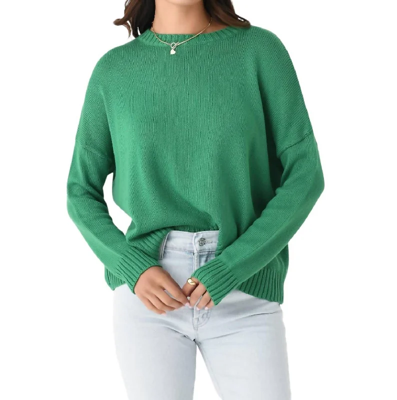 Wide Pullover In Menta