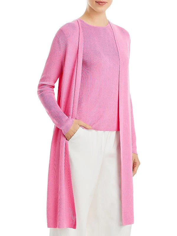 Womens Open Front Long Duster Sweater