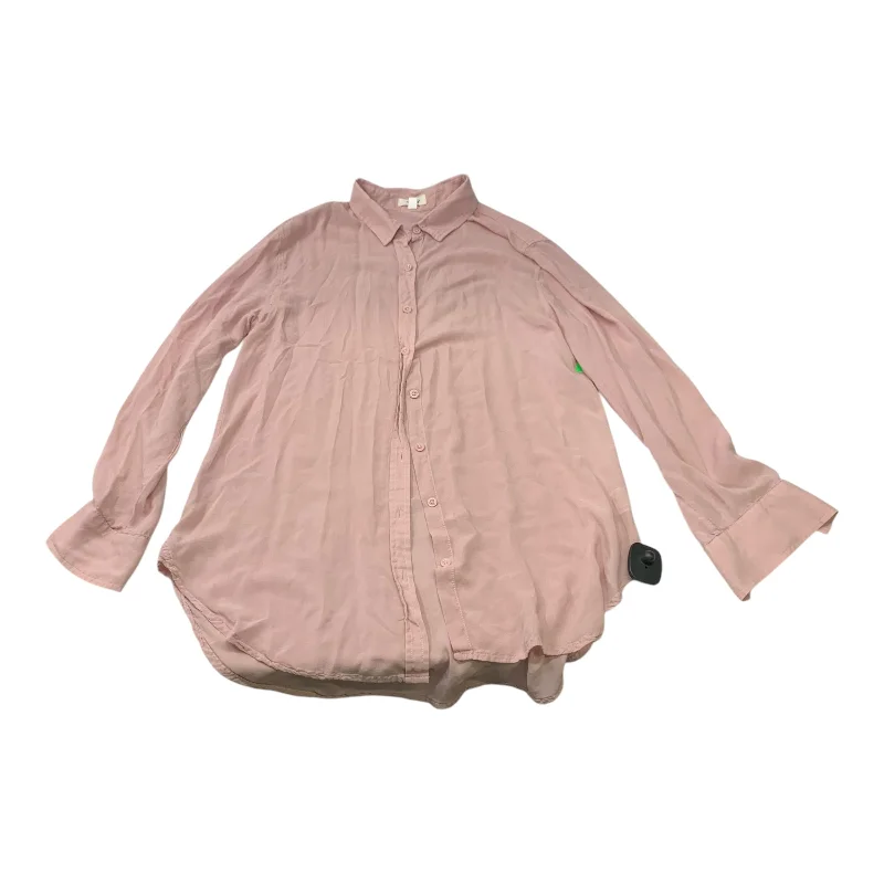 Top Long Sleeve Basic By Tousyea In Pink, Size: M