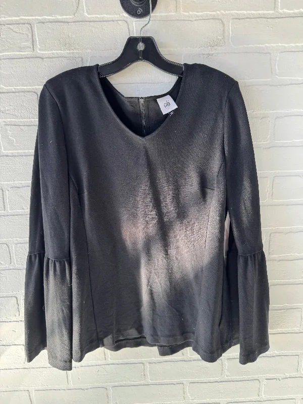 Top Long Sleeve By Cabi In Black, Size: M