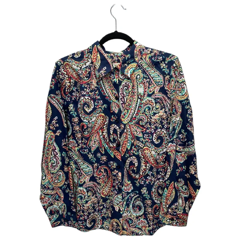 Top Long Sleeve By Chicos In Paisley Print, Size: S