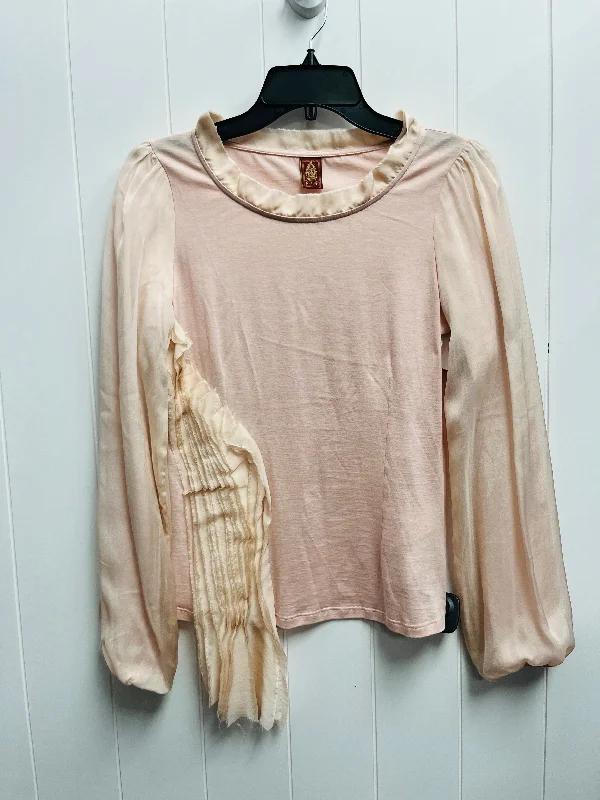 Top Long Sleeve By Cmc In Mauve, Size: S