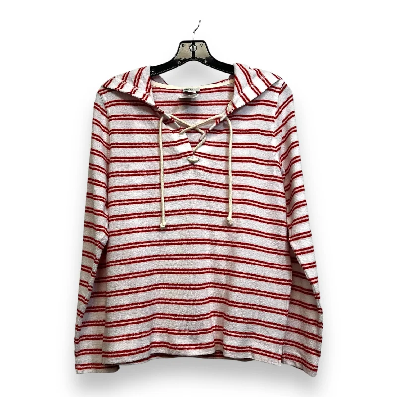 Top Long Sleeve By J Crew O In Striped, Size: S