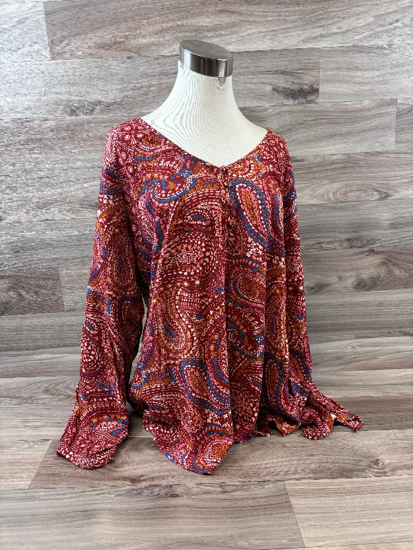 Top Long Sleeve By Knox Rose  Size: M