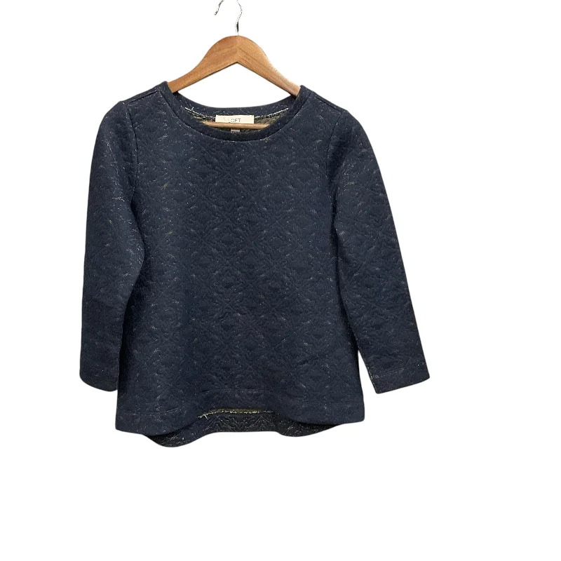 Top Long Sleeve By Loft In Blue, Size: Xs