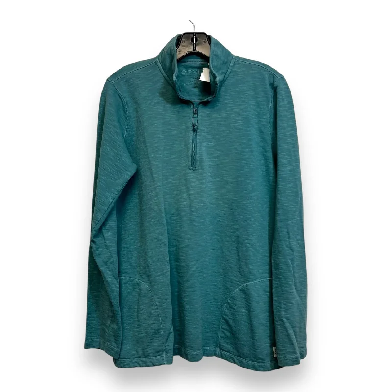 Top Long Sleeve By Orvis In Seafoam, Size: M