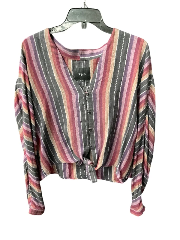 Top Long Sleeve By Rails In Multi-colored, Size: M