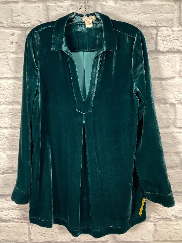 Top Long Sleeve By Sundance In Teal, Size: S