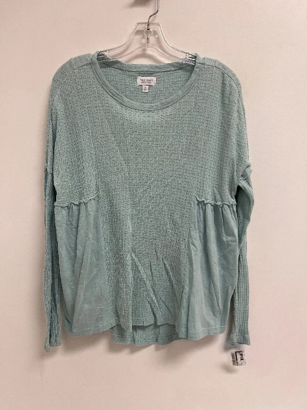 Top Long Sleeve By True Craft In Blue, Size: Xs