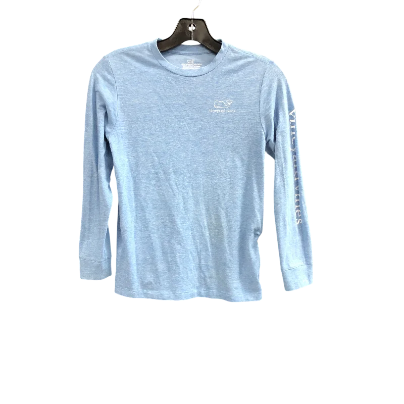 Top Long Sleeve By Vineyard Vines In Blue, Size: S