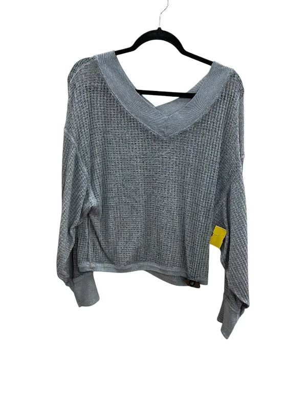 Top Long Sleeve By We The Free In Grey, Size: Xs