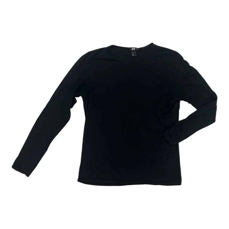 Top Ls Basic By H&M In Black, Size:M