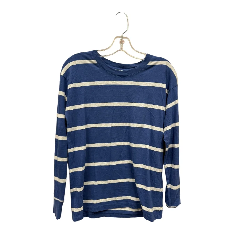 Top Ls By J. Crew In Blue & White, Size:Xxs