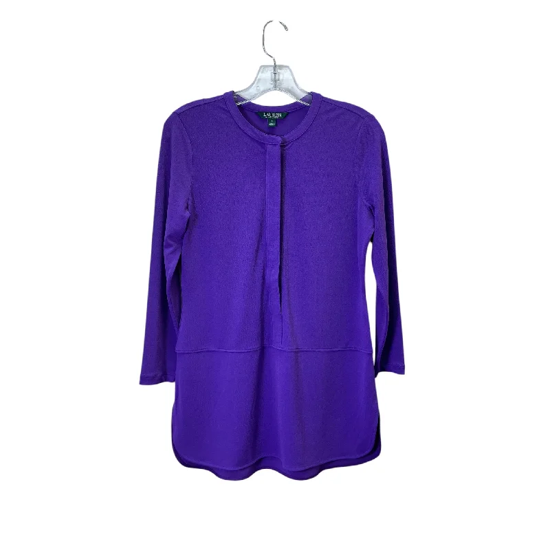 Top Ls By Lauren By Ralph Lauren In Purple, Size:S