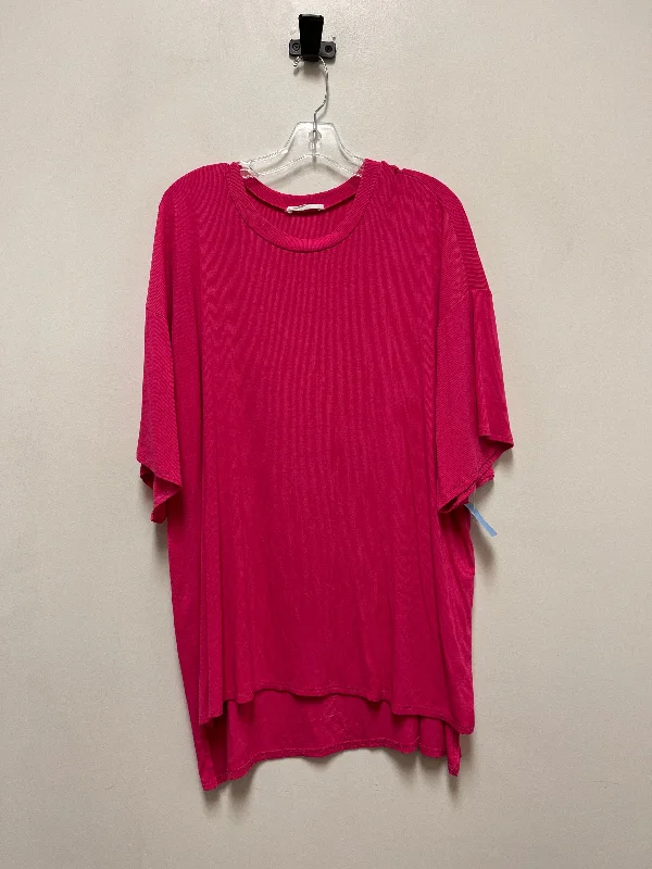 Tunic Long Sleeve By Clothes Mentor In Pink, Size: L