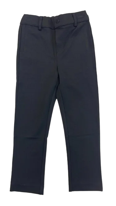 pants solid stretch - black