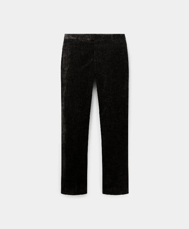 Black Zuri Velvet Pants