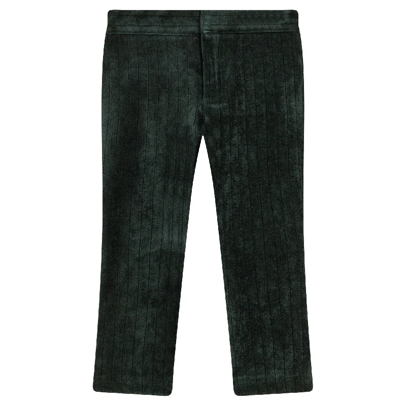 pants velvet lines - forest green