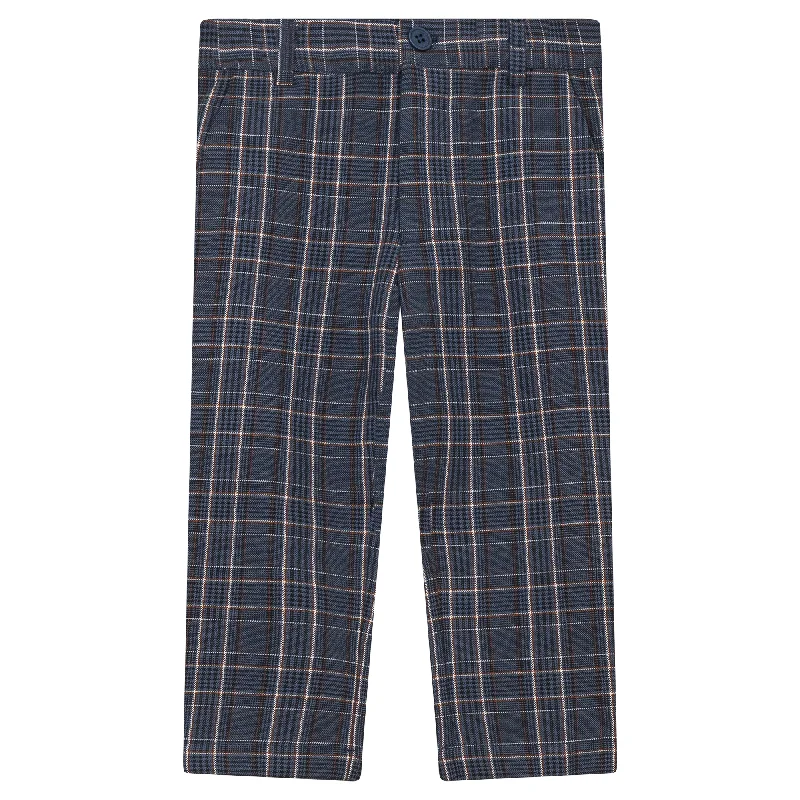 pants plaid - blue