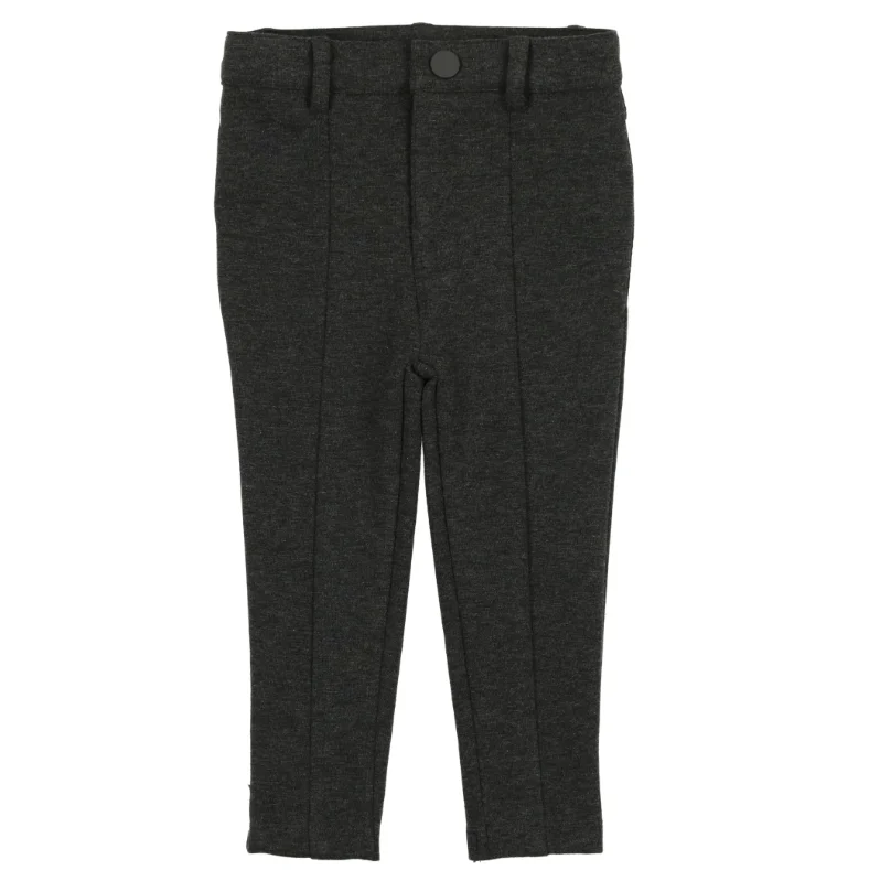 pants husky knit with seam - heather grey