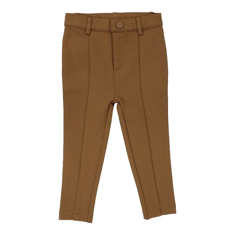 pants knit with seam - camel