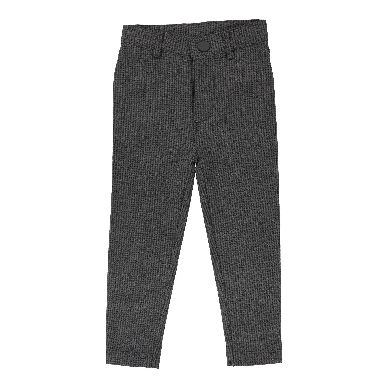 pants printed - grey houndstooth