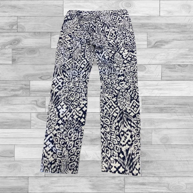 Pants Designer By Lilly Pulitzer In Blue & White, Size: 8