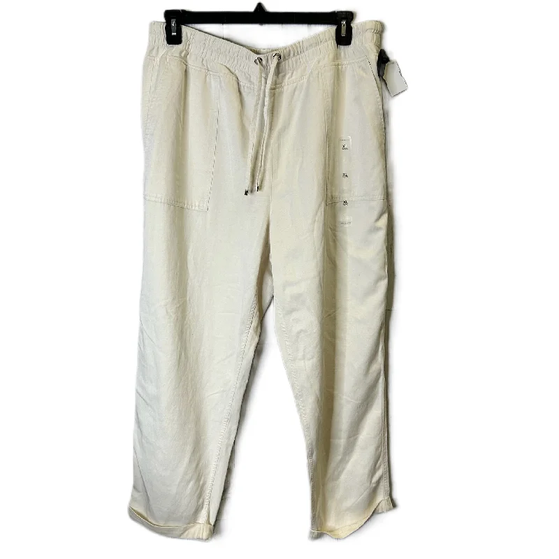 Pants Joggers By Tommy Hilfiger In Cream, Size: Xl