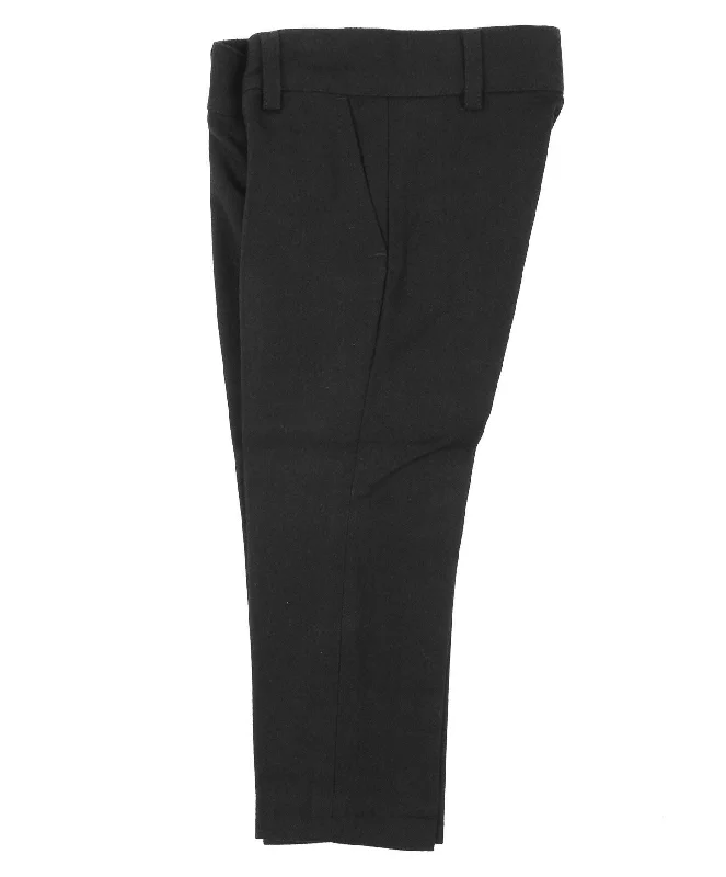 pants wool look reg fit - black