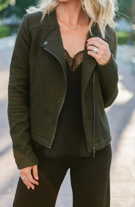 Devoe Quilted Jacket In Olive