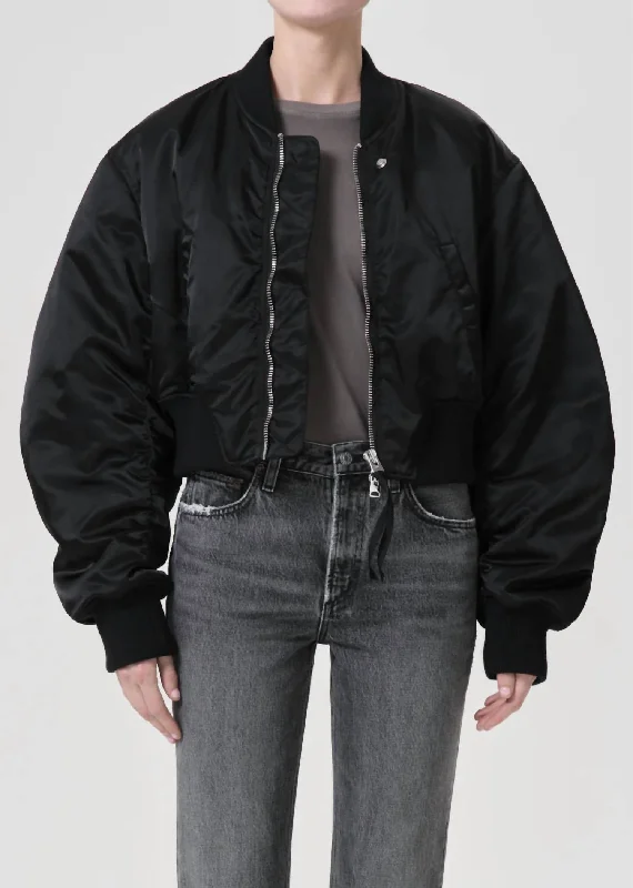 Jett Bomber Jacket In Black