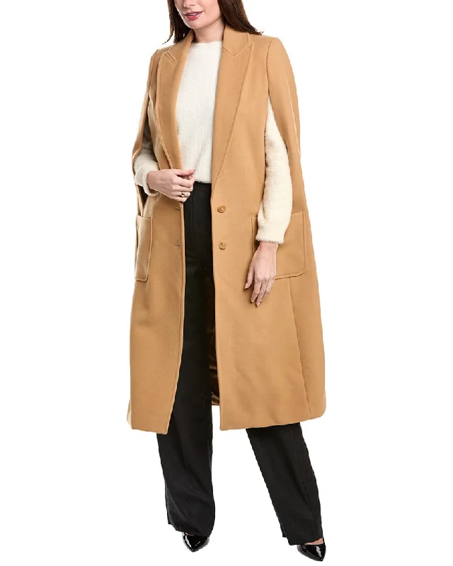 Michael Kors Collection Melton Wool Cape Coat